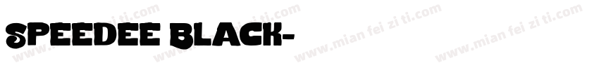 Speedee Black字体转换